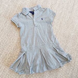 Polo by Ralph Lauren Kids Gray Polo Dress - purple pony S (7)